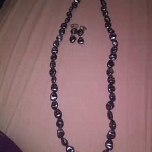 Vintage necklace and earring set